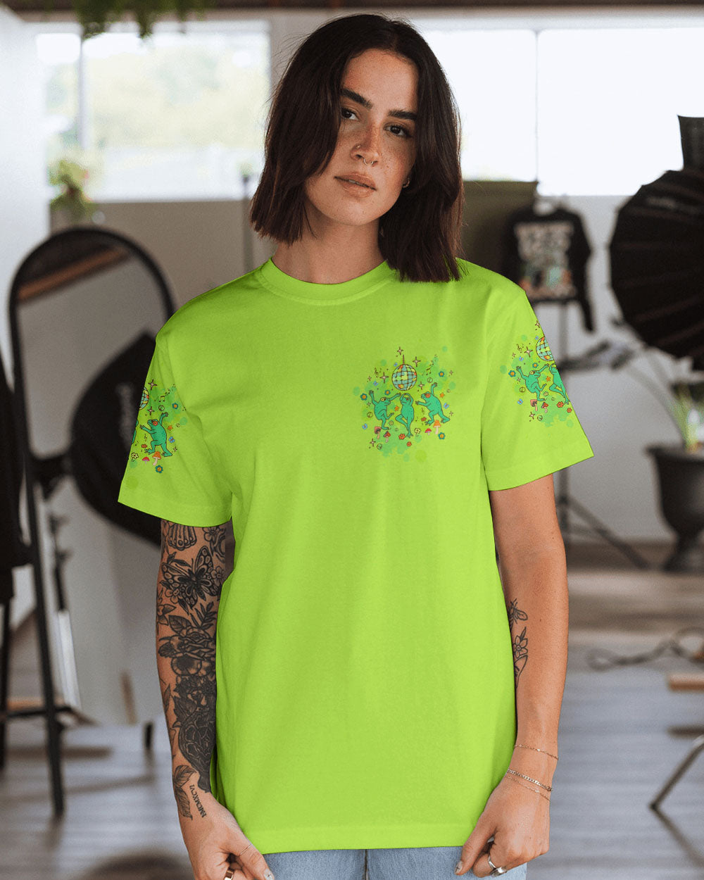 TAKE MORE CHANCES FROG ALL OVER PRINT - TLTW3008244
