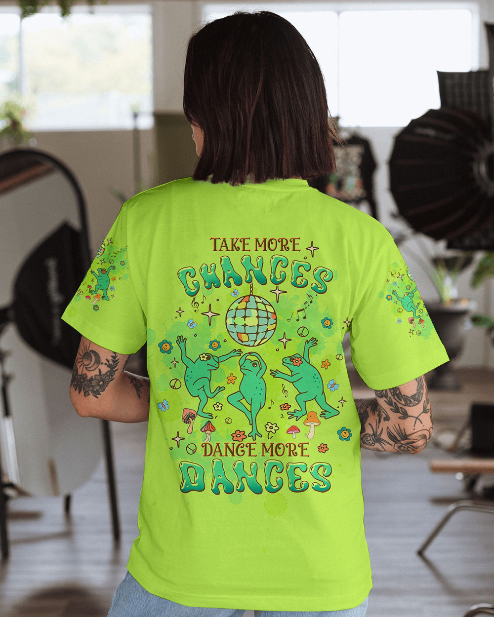TAKE MORE CHANCES FROG ALL OVER PRINT - TLTW3008244