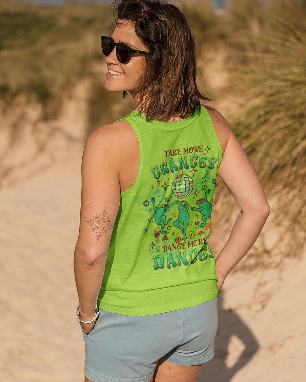 TAKE MORE CHANCES FROG ALL OVER PRINT - TLTW3008244