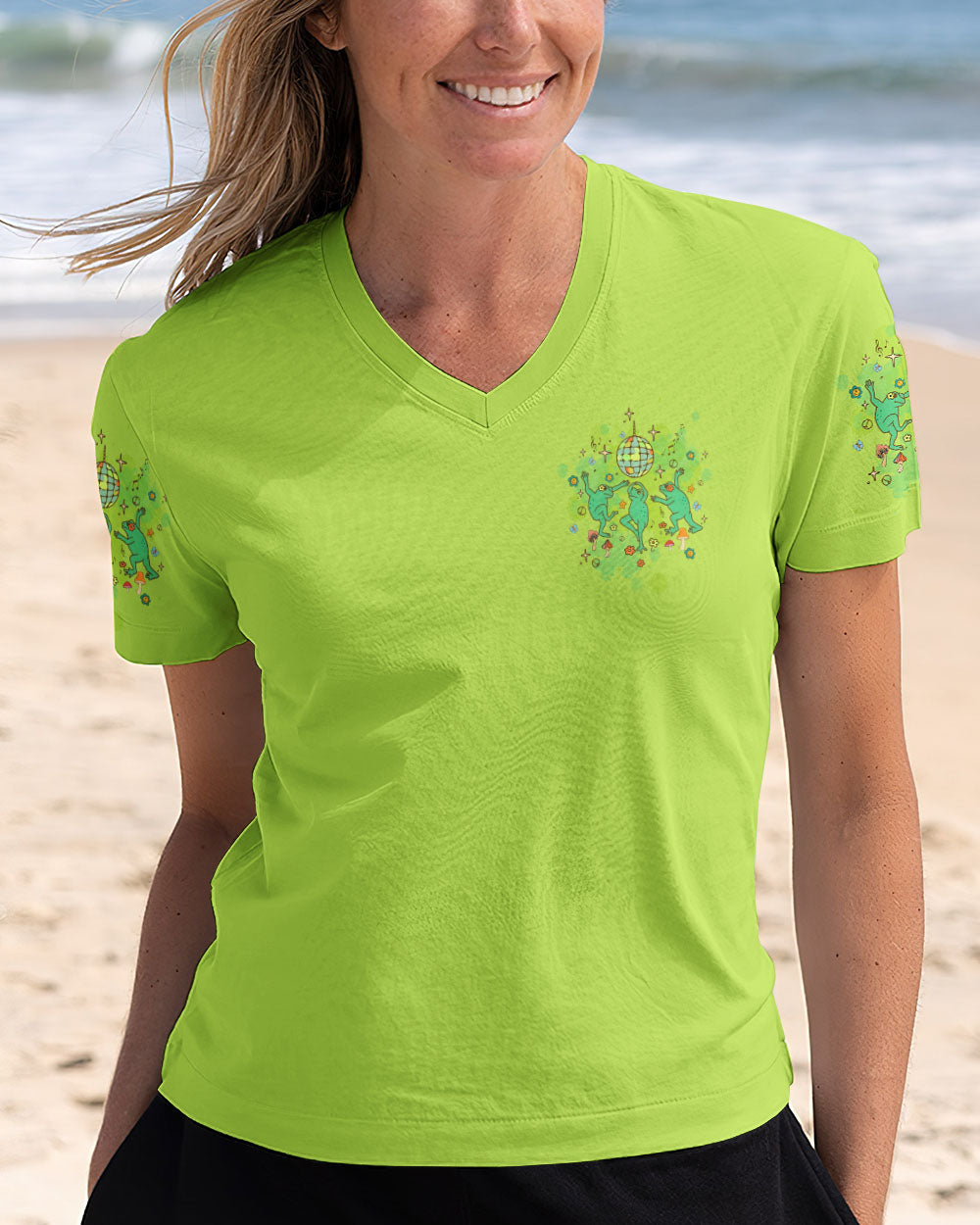 TAKE MORE CHANCES FROG ALL OVER PRINT - TLTW3008244