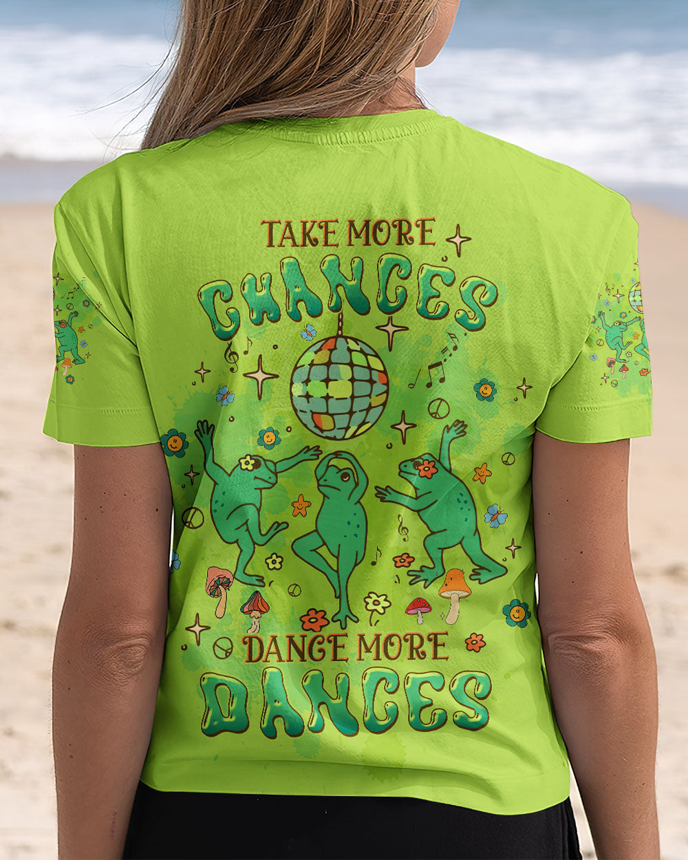 TAKE MORE CHANCES FROG ALL OVER PRINT - TLTW3008244