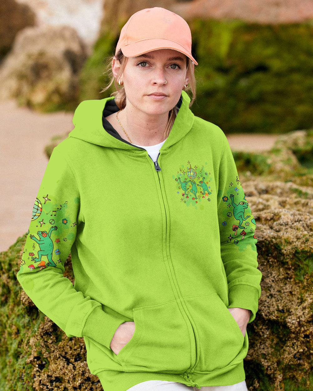 TAKE MORE CHANCES FROG ALL OVER PRINT - TLTW3008244