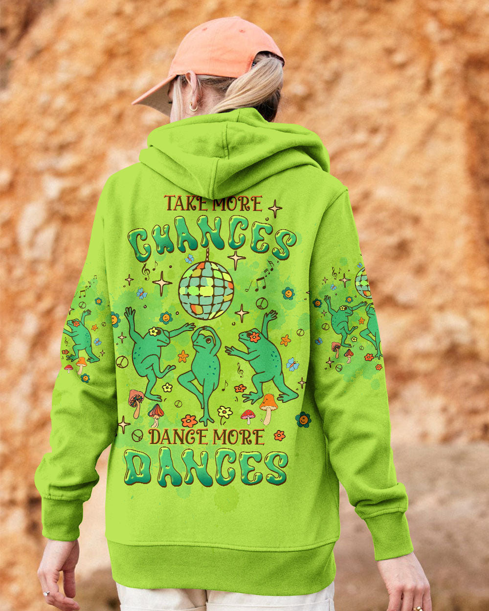TAKE MORE CHANCES FROG ALL OVER PRINT - TLTW3008244