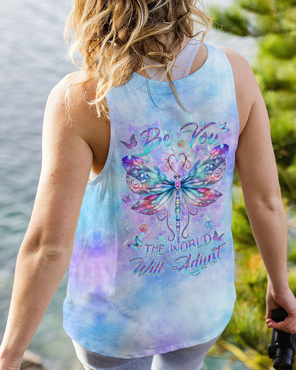 BE YOU THE WORLD WILL ADJUST DRAGONFLY ALL OVER PRINT - YHDU2911231