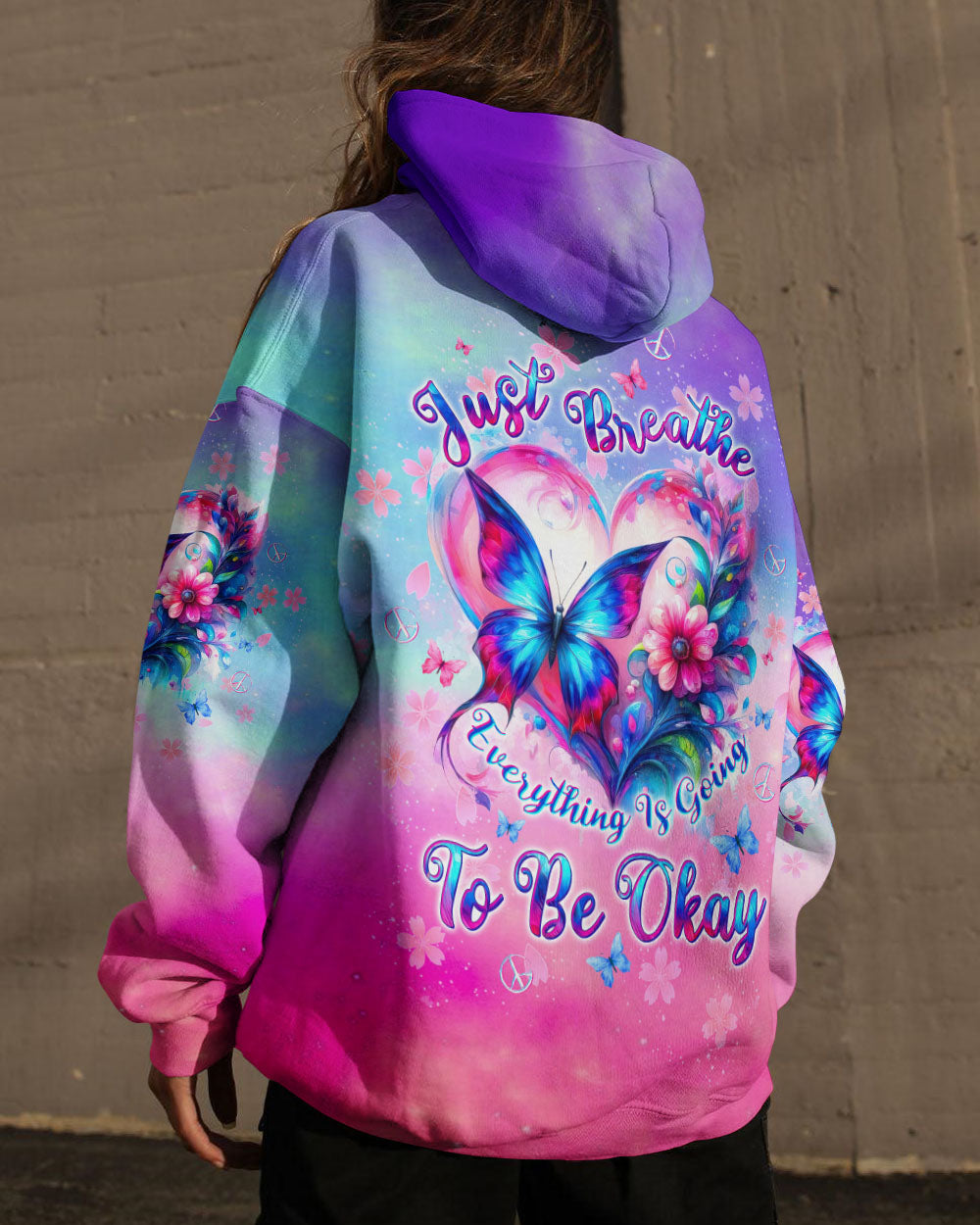 JUST BREATHE BUTTERFLY ALL OVER PRINT - TLTW3105245