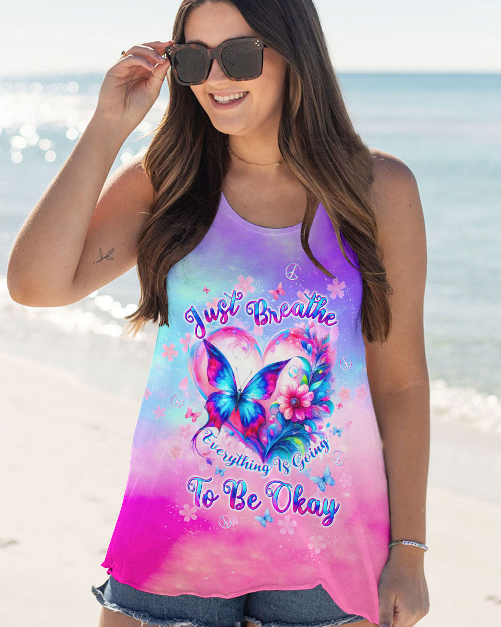 JUST BREATHE BUTTERFLY ALL OVER PRINT - TLTW3105245