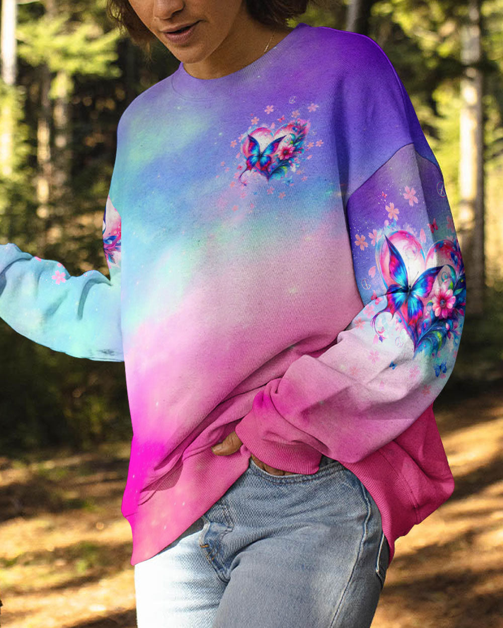 JUST BREATHE BUTTERFLY ALL OVER PRINT - TLTW3105245