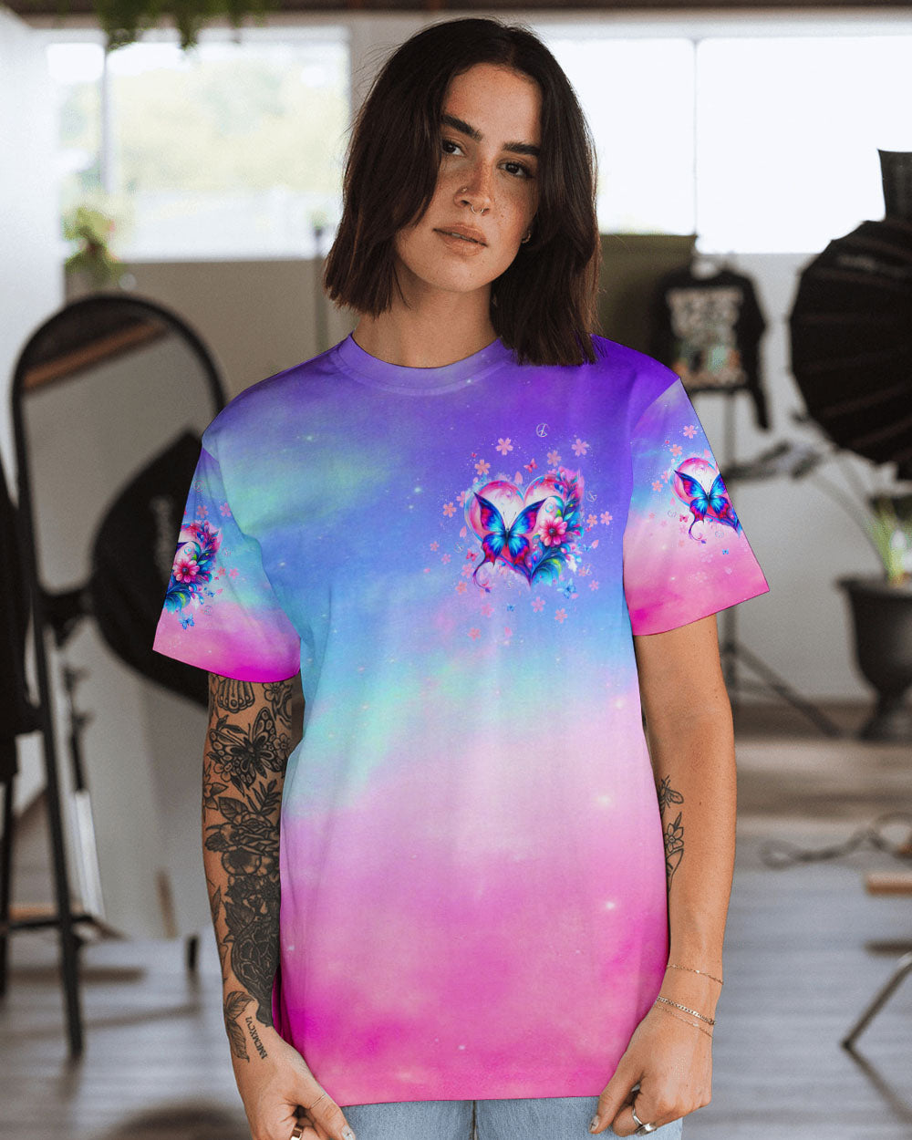 JUST BREATHE BUTTERFLY ALL OVER PRINT - TLTW3105245