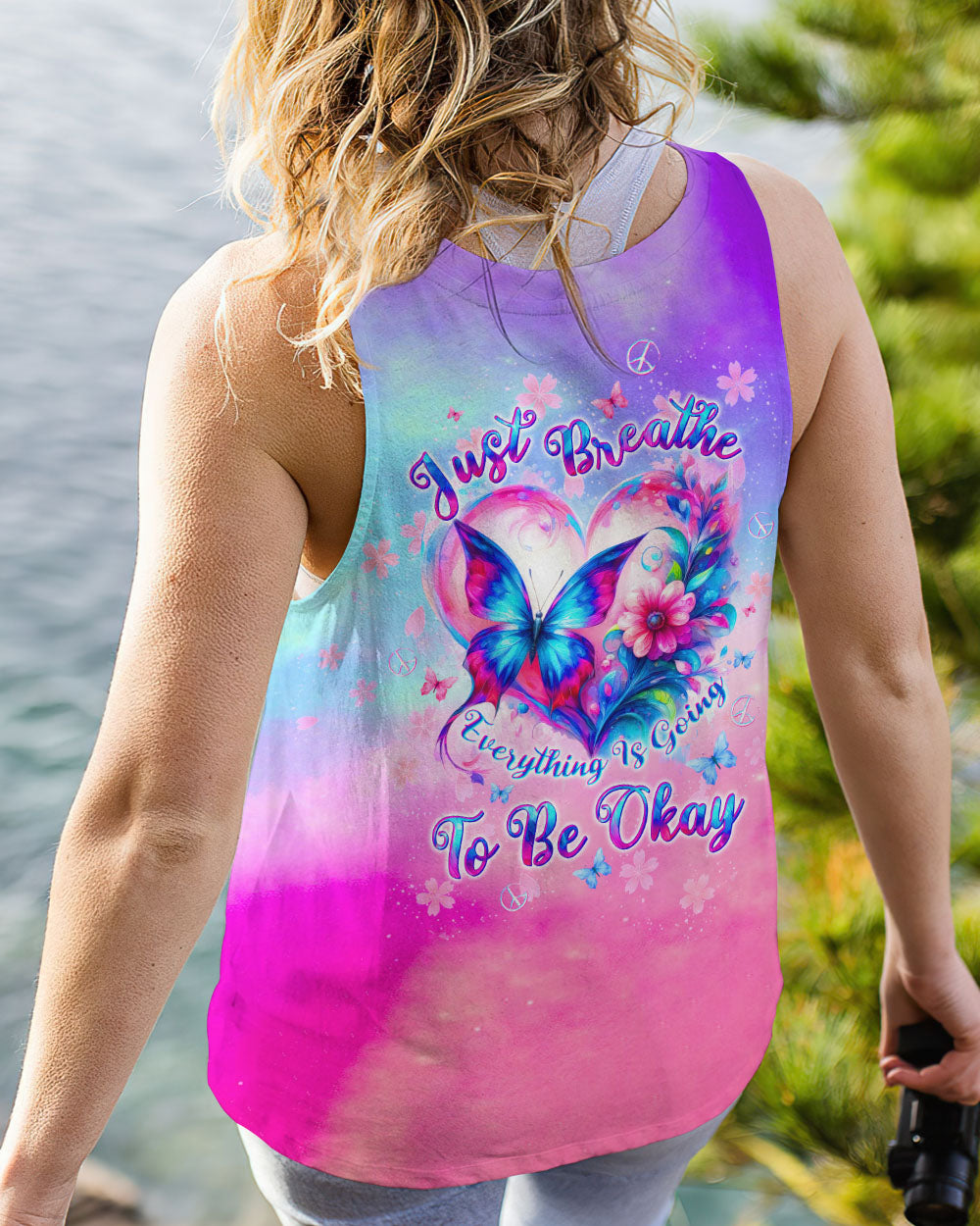 JUST BREATHE BUTTERFLY ALL OVER PRINT - TLTW3105245