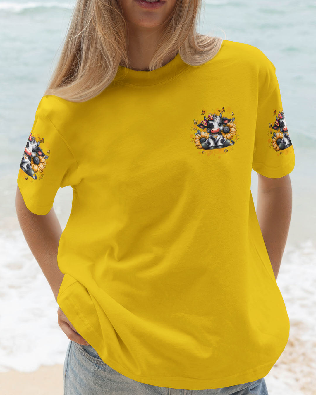 I'M NOT A HOT MESS COW SUNFLOWER ALL OVER PRINT - TLTW3110253