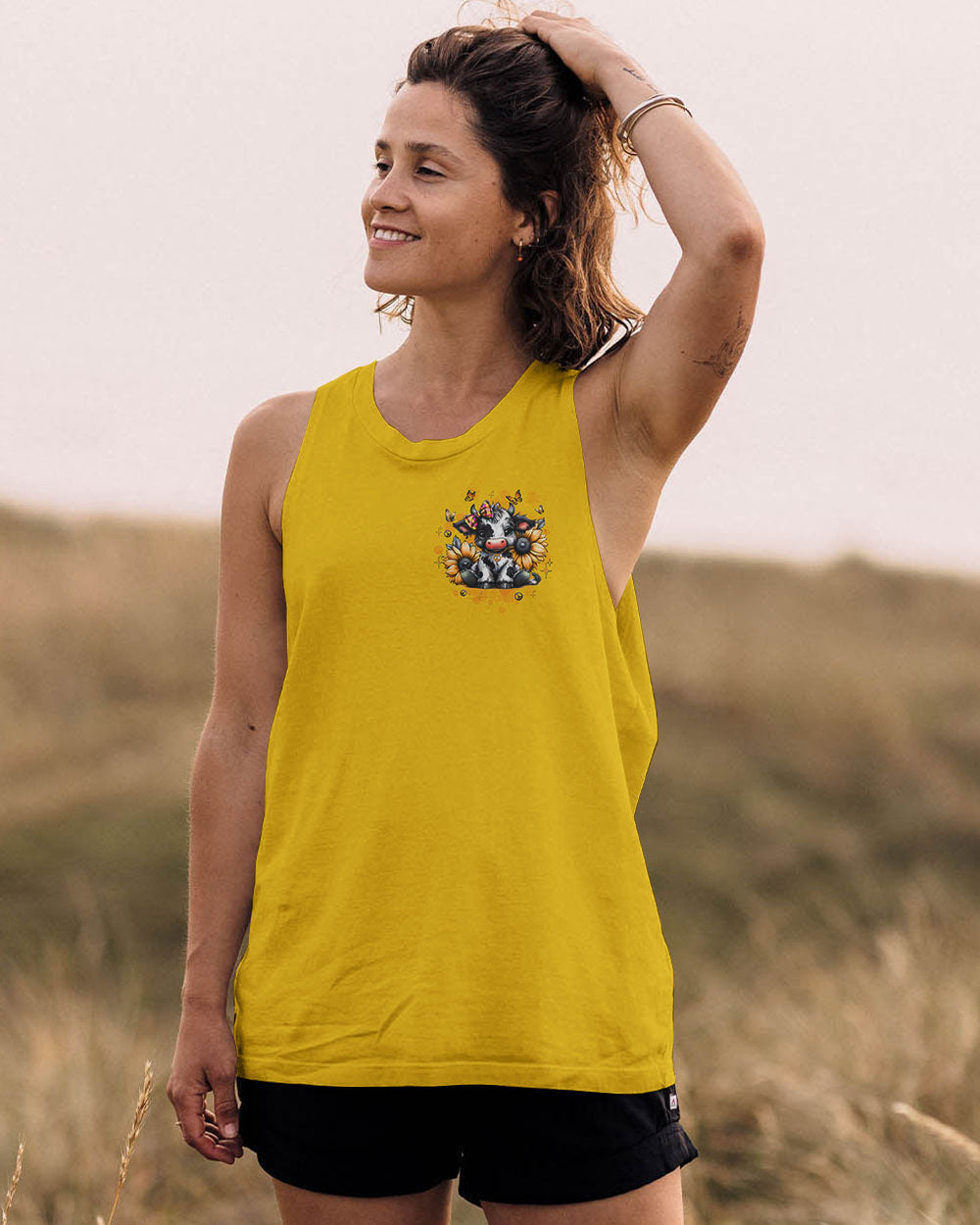 I'M NOT A HOT MESS COW SUNFLOWER ALL OVER PRINT - TLTW3110253