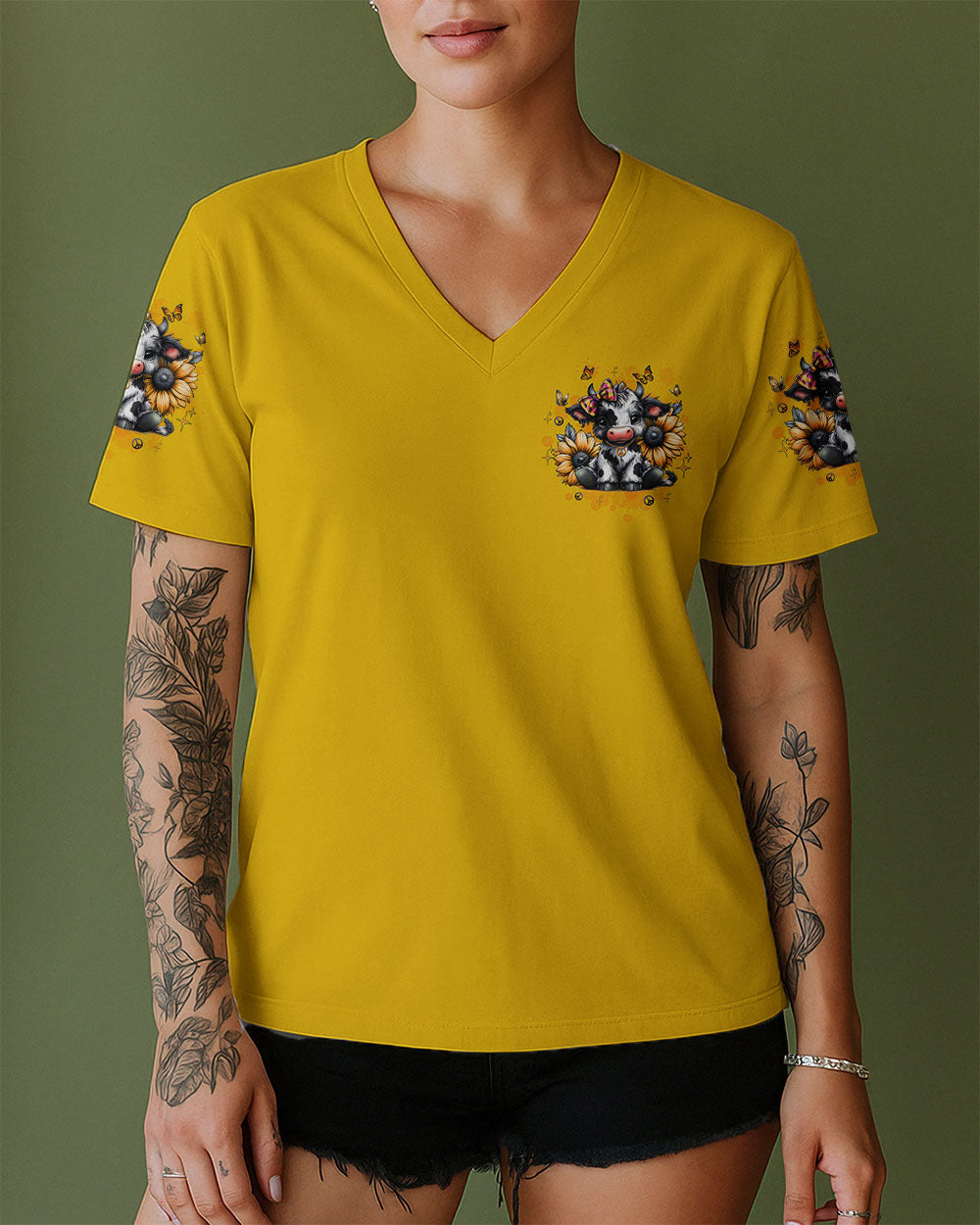 I'M NOT A HOT MESS COW SUNFLOWER ALL OVER PRINT - TLTW3110253
