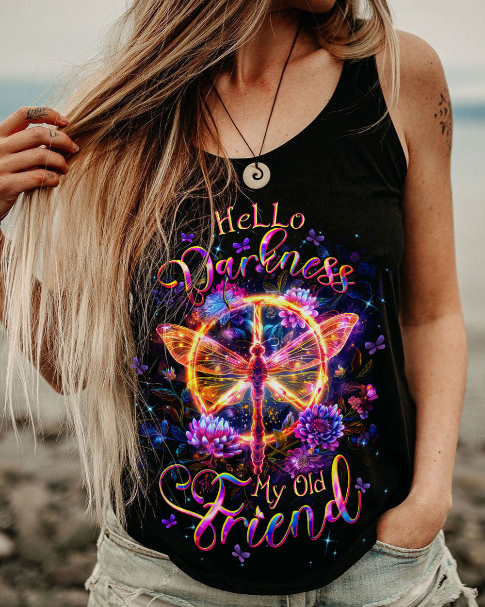 HELLO DARKNESS MY OLD FRIEND DRAGONFLY ALL OVER PRINT - TLTW3112244