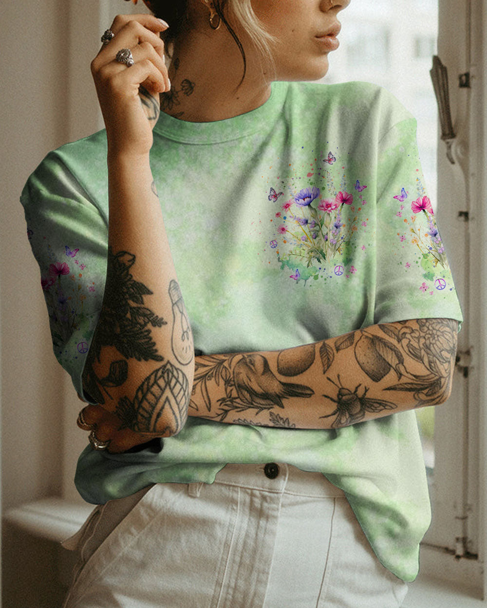 HIPPIE SOUL WILD FLOWERS ALL OVER PRINT - YHKD2911232