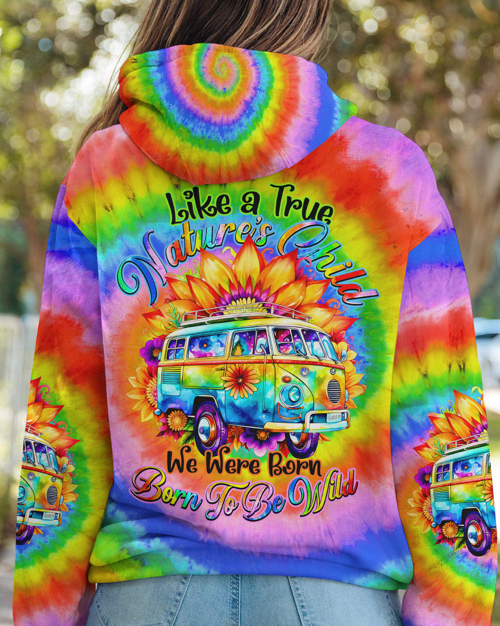 BORN TO BE WILD TIE DYE ALL OVER PRINT - TY0108231