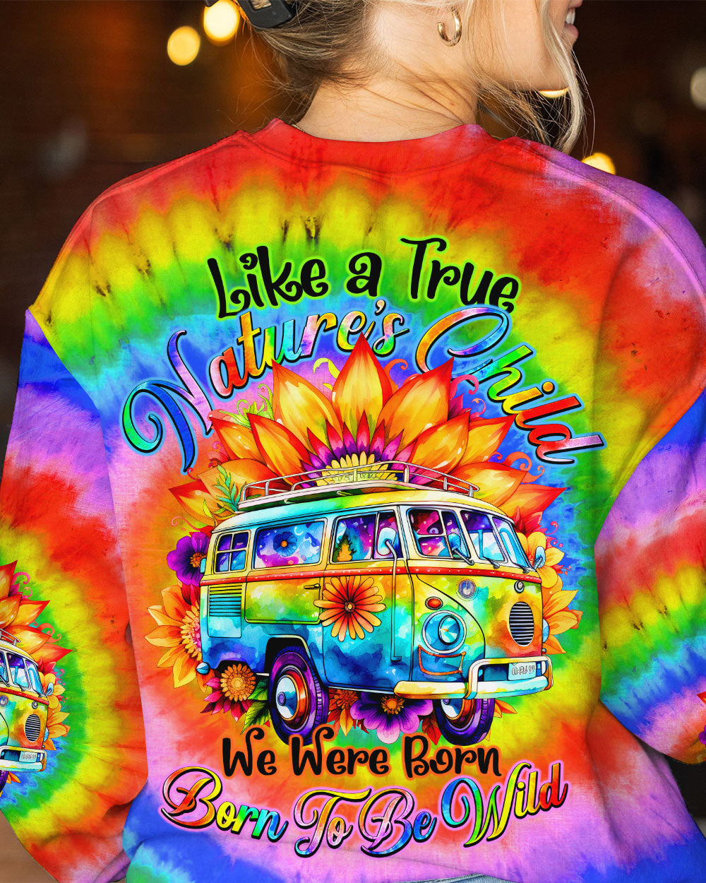 BORN TO BE WILD TIE DYE ALL OVER PRINT - TY0108231