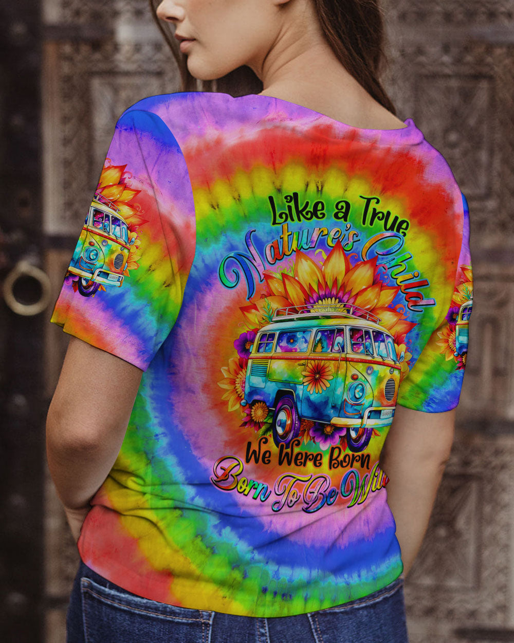 BORN TO BE WILD TIE DYE ALL OVER PRINT - TY0108231
