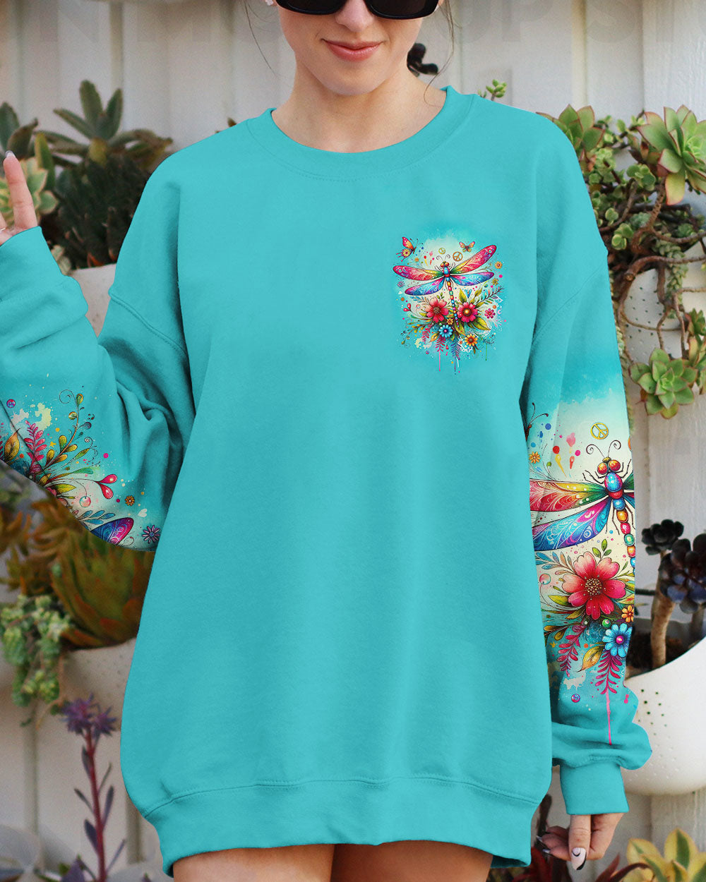 WITH BRAVE WINGS SHE FLIES ALL OVER PRINT - TY0201241
