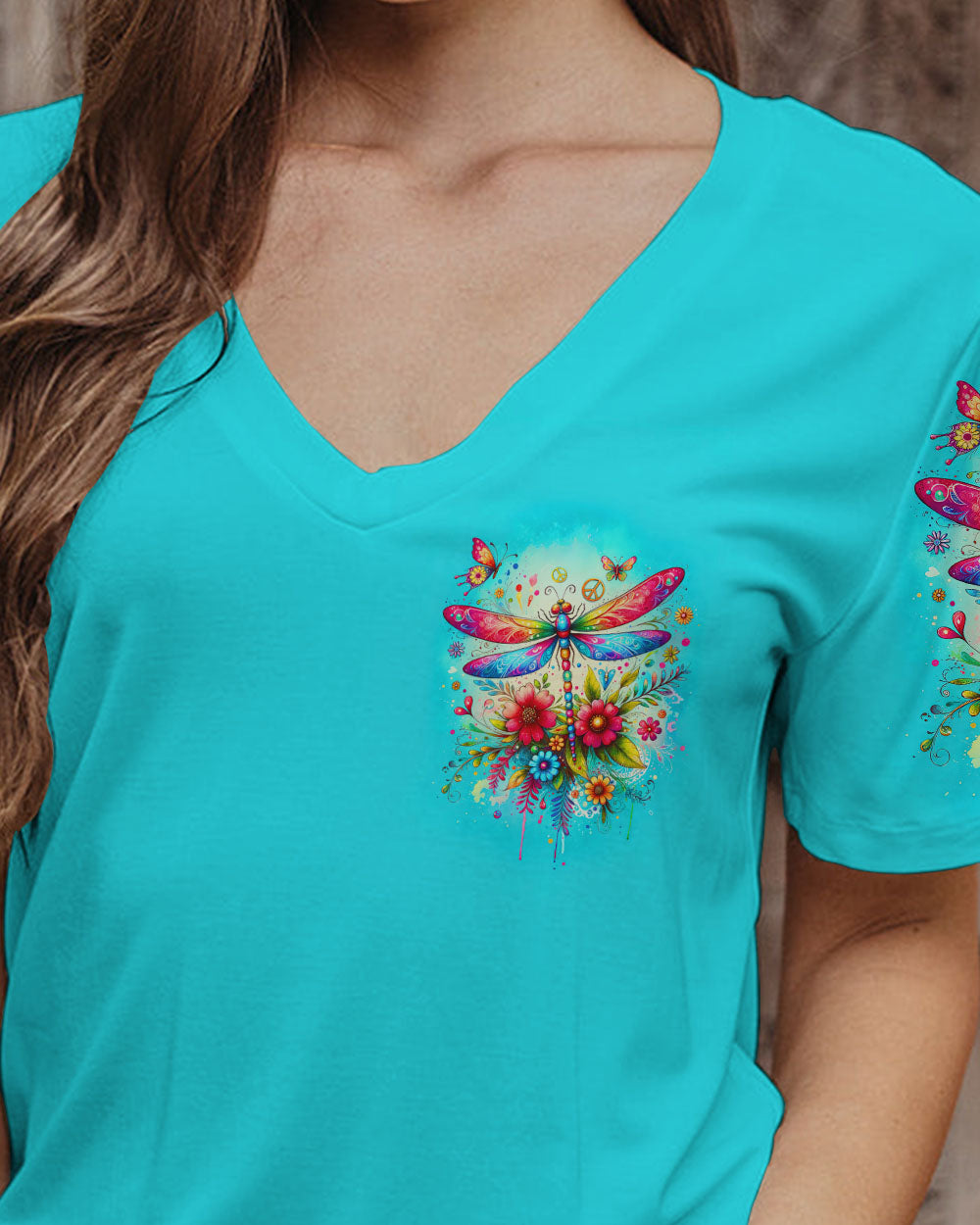 WITH BRAVE WINGS SHE FLIES ALL OVER PRINT - TY0201241