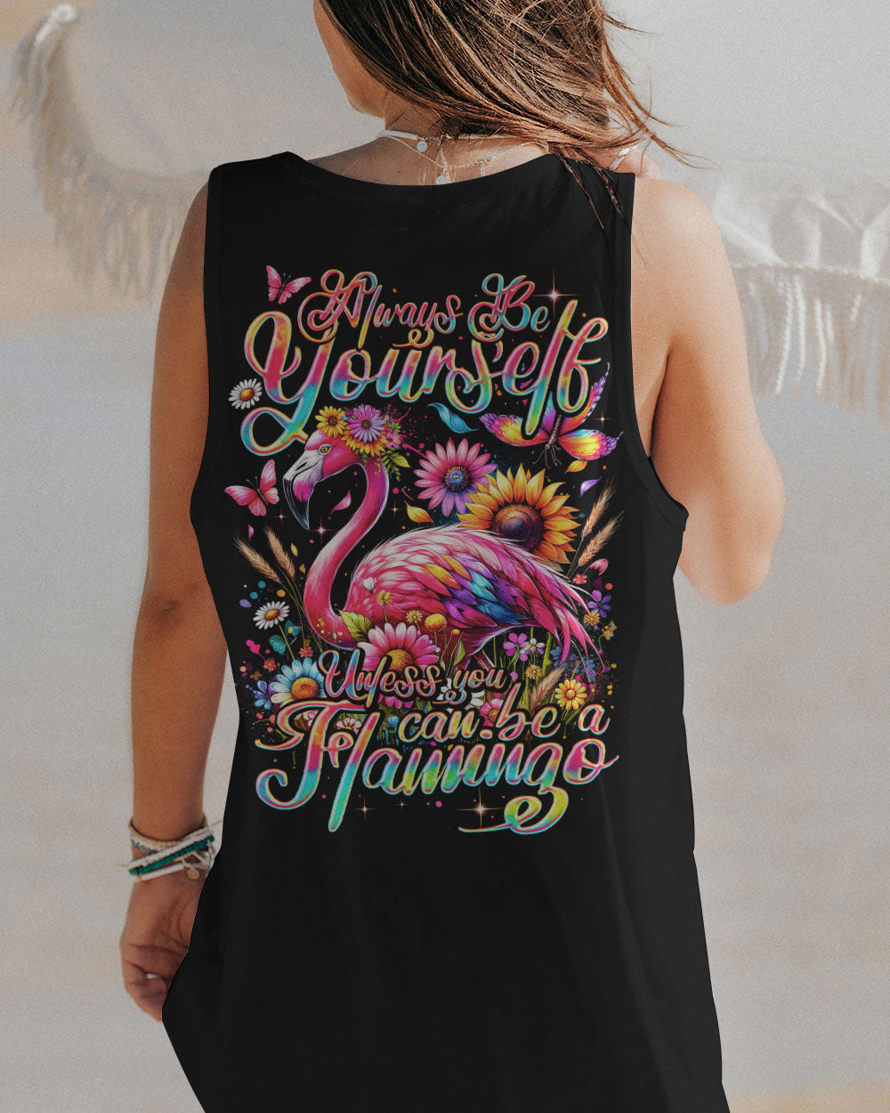 ALWAYS BE YOURSELF FLAMINGO ALL OVER PRINT - TY0201242