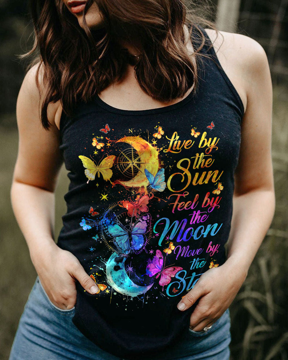 LIVE BY THE SUN BUTTERFLIES ALL OVER PRINT - TY0203246