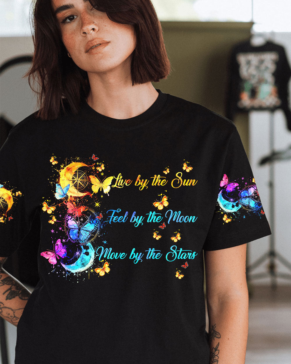 LIVE BY THE SUN BUTTERFLIES ALL OVER PRINT - TY0203246