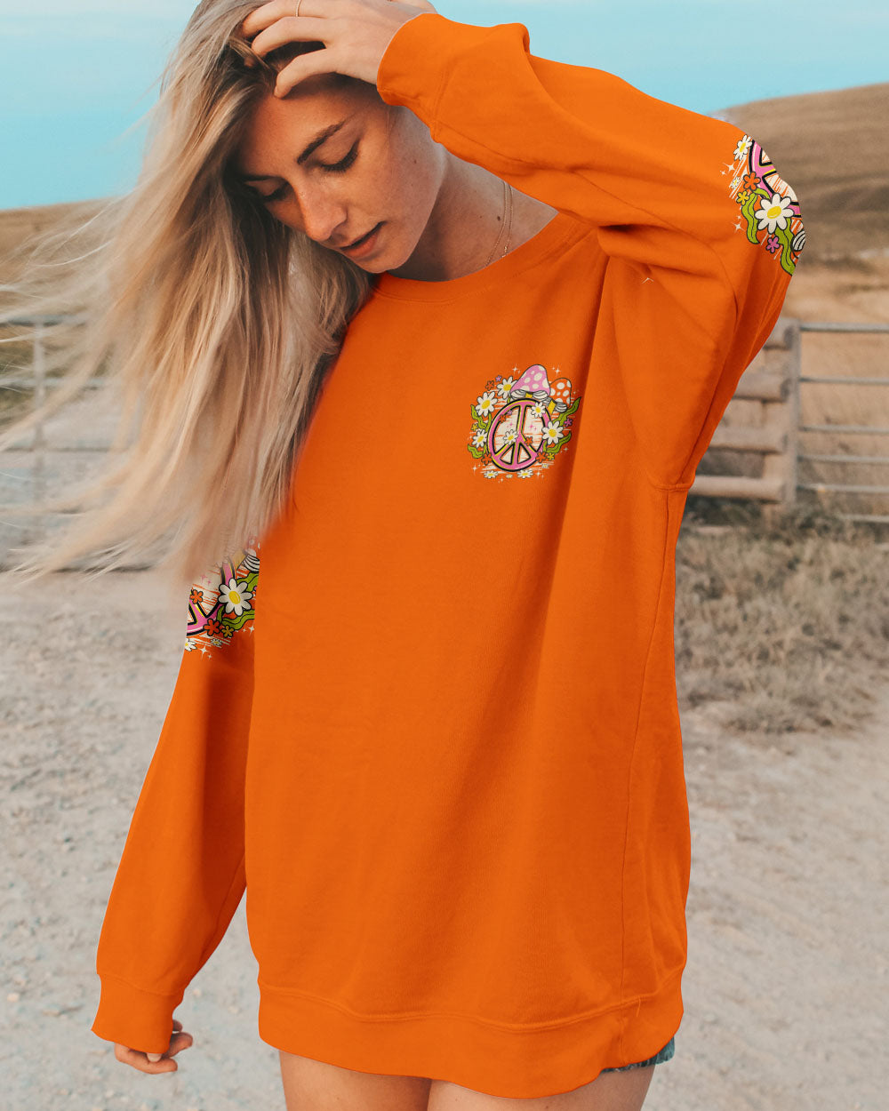 SLOW DOWN SNAIL HIPPIE ALL OVER PRINT - TY0207252