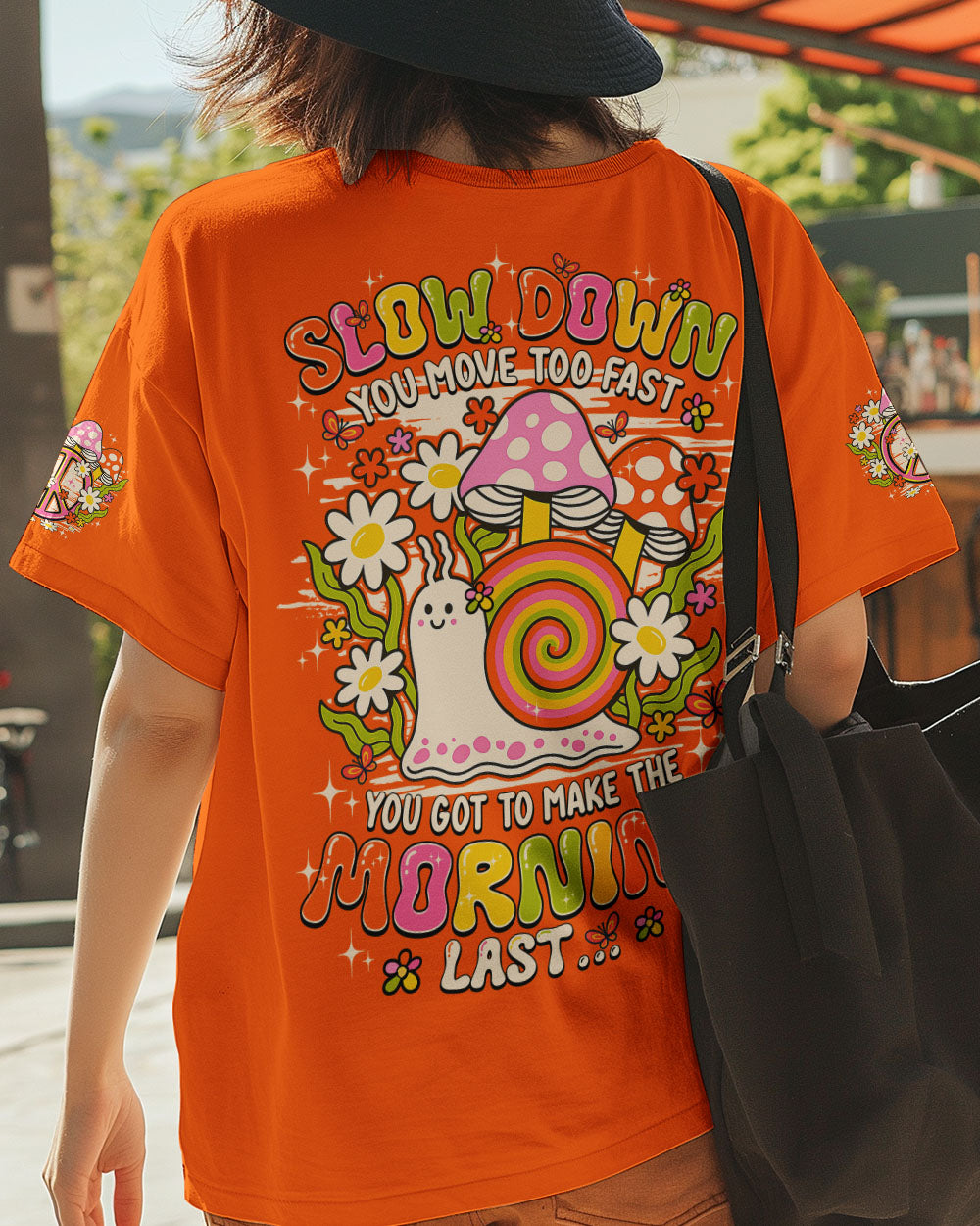 SLOW DOWN SNAIL HIPPIE ALL OVER PRINT - TY0207252