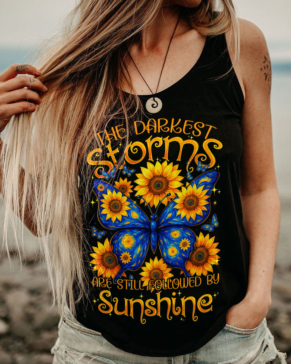 THE DARKEST STORMS ARE STILL FOLLOWED BY SUNSHINE BUTTERFLY ALL OVER PRINT - TY0210251