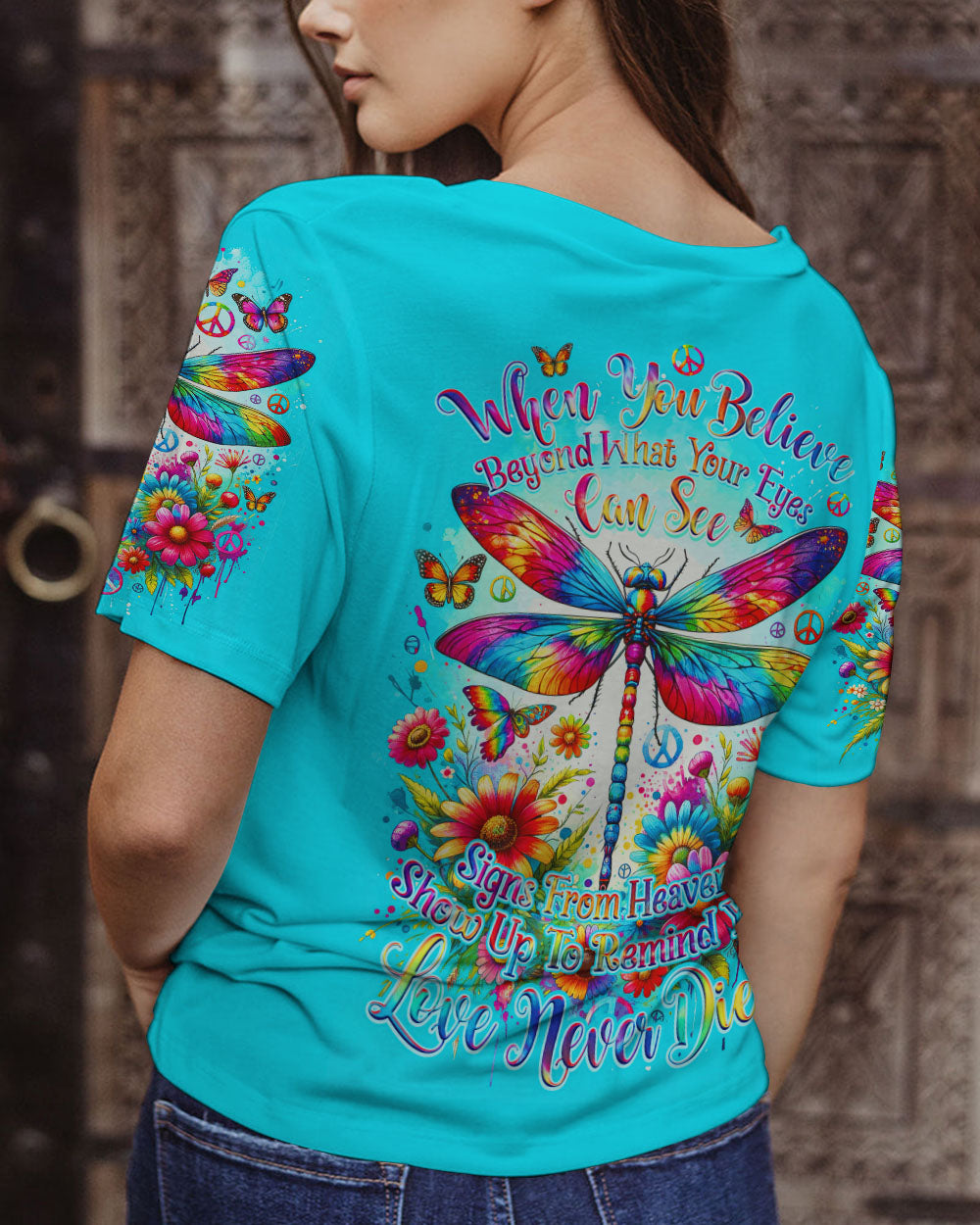 WHEN YOU BELIEVE DRAGONFLY ALL OVER PRINT - TY0212232