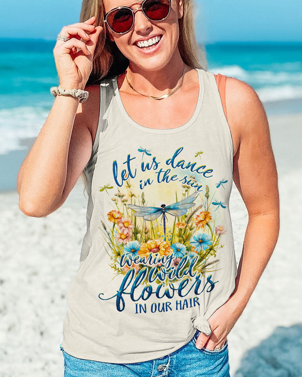 LET US DANCE IN THE SUN DRAGONFLY ALL OVER PRINT - TY0308232