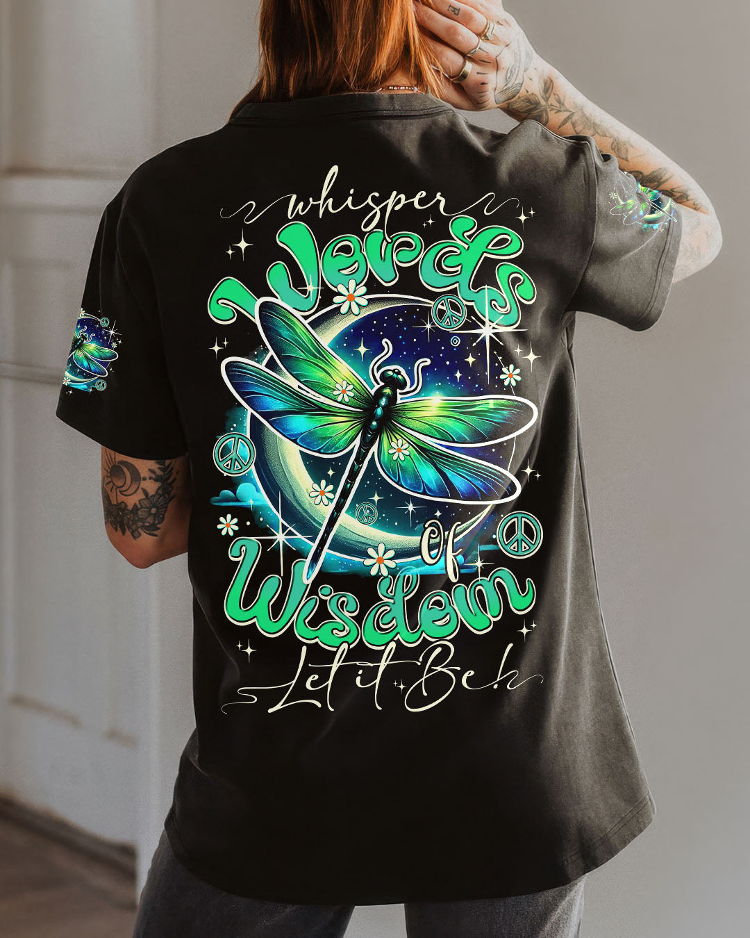WHISPER WORDS OF WISDOM LET IT BE DRAGONFLY ALL OVER PRINT - TY0311251