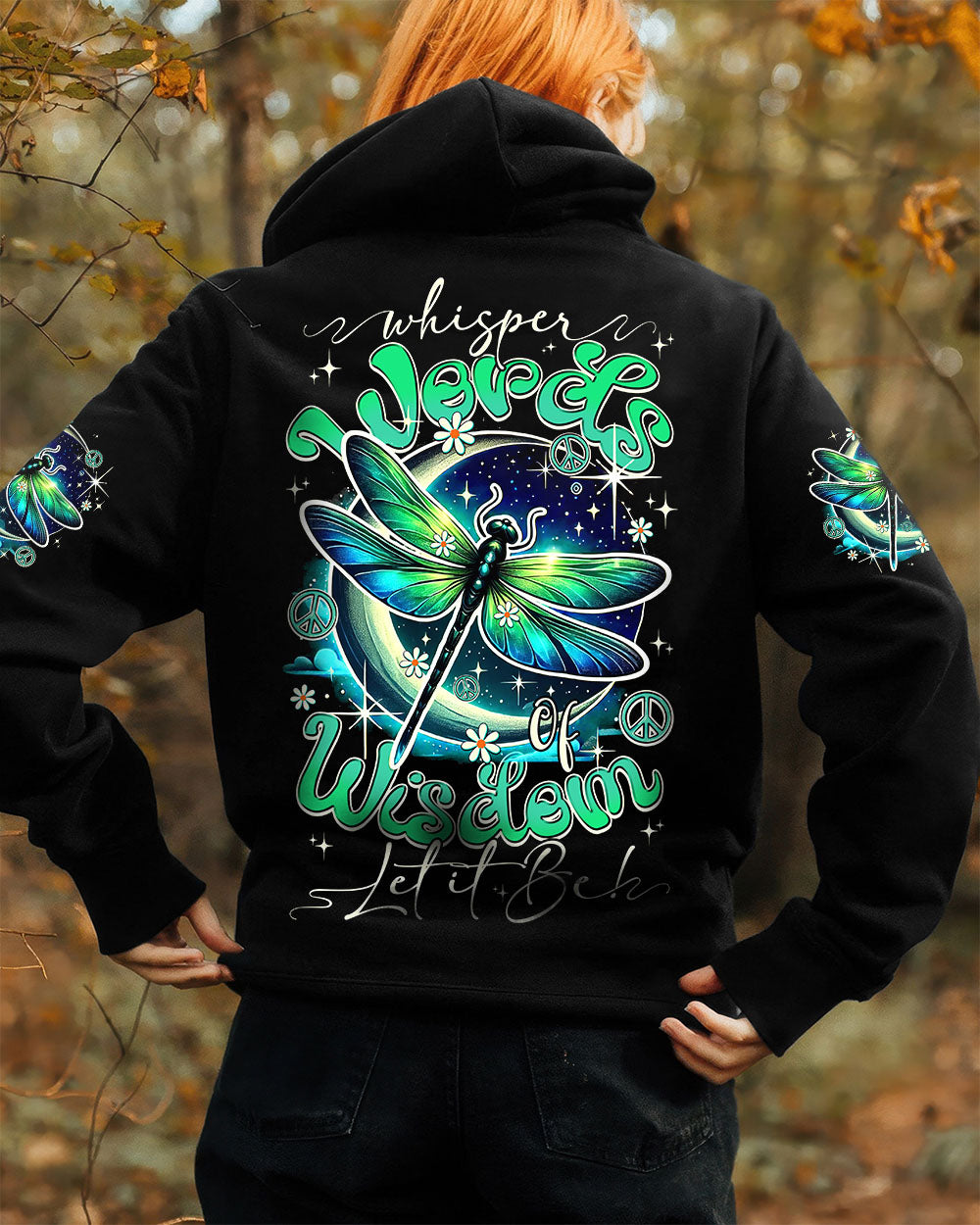 WHISPER WORDS OF WISDOM LET IT BE DRAGONFLY ALL OVER PRINT - TY0311251