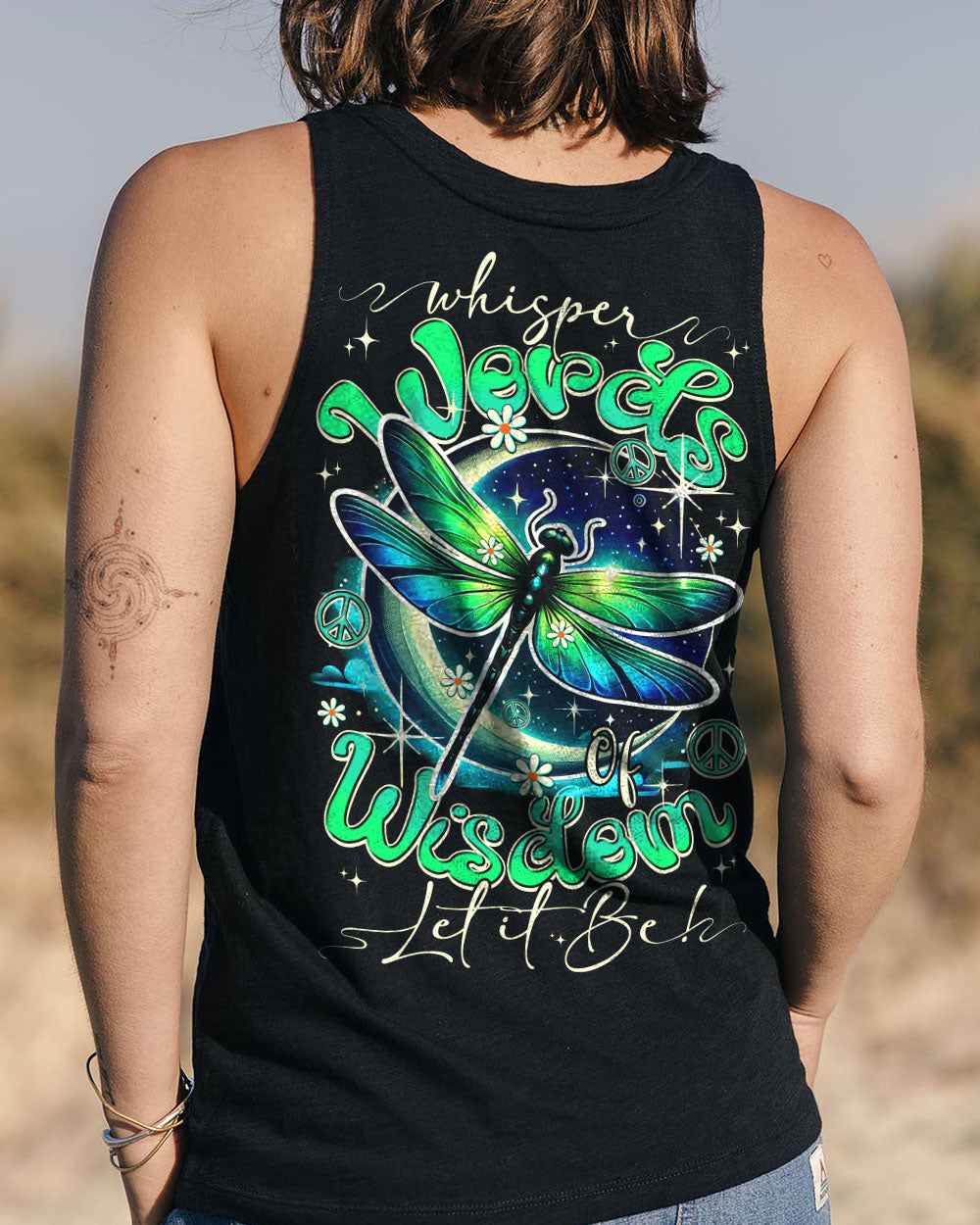 WHISPER WORDS OF WISDOM LET IT BE DRAGONFLY ALL OVER PRINT - TY0311251