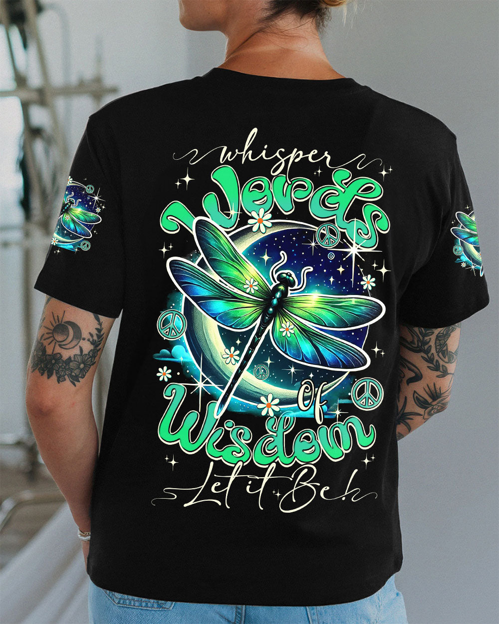 WHISPER WORDS OF WISDOM LET IT BE DRAGONFLY ALL OVER PRINT - TY0311251