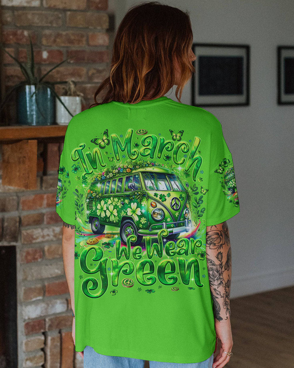 IN MARCH WE WEAR GREEN PATRICK'S DAY ALL OVER PRINT - TY0401241