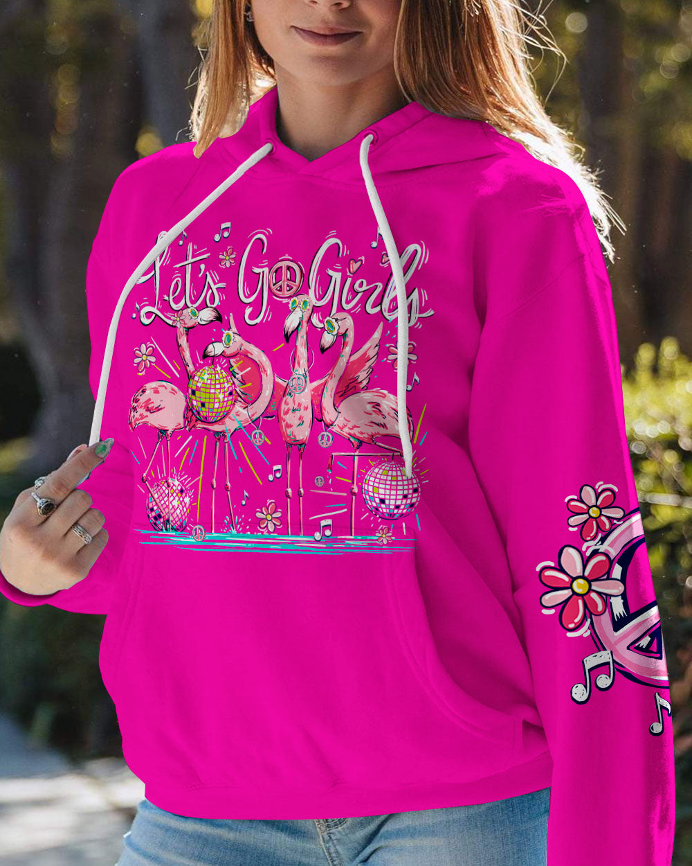 LET'S GO GIRLS FLAMINGO ALL OVER PRINT - TY0407235