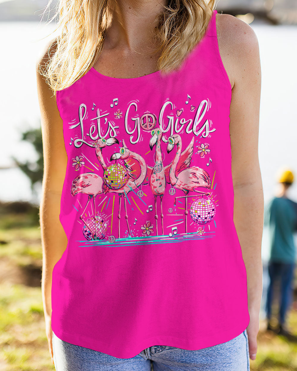 LET'S GO GIRLS FLAMINGO ALL OVER PRINT - TY0407235