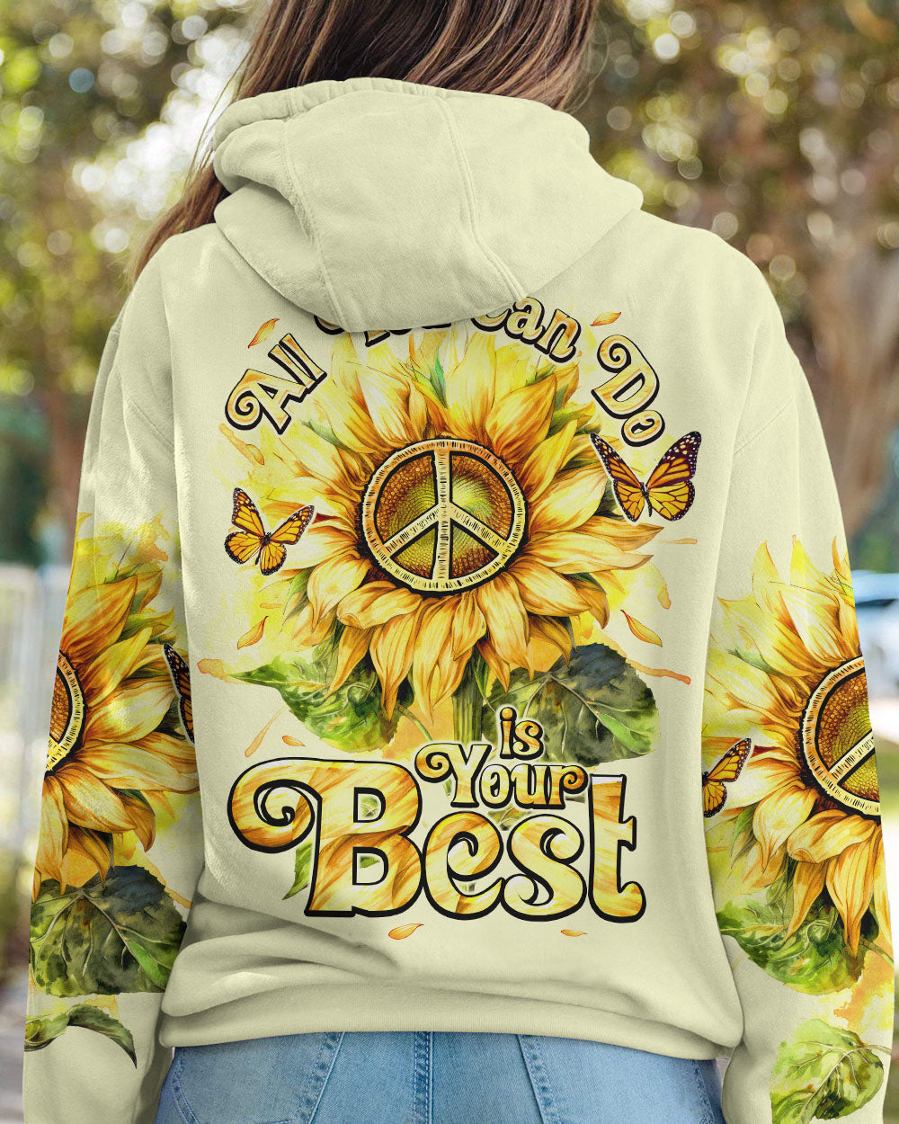 ALL YOU CAN DO IS YOUR BEST SUNFLOWER ALL OVER PRINT - TY0501241