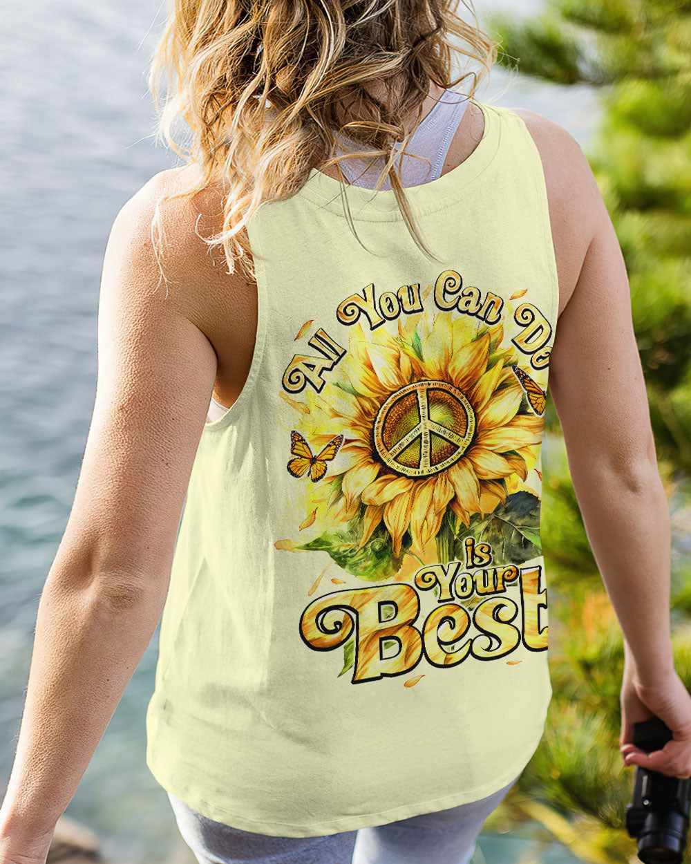 ALL YOU CAN DO IS YOUR BEST SUNFLOWER ALL OVER PRINT - TY0501241