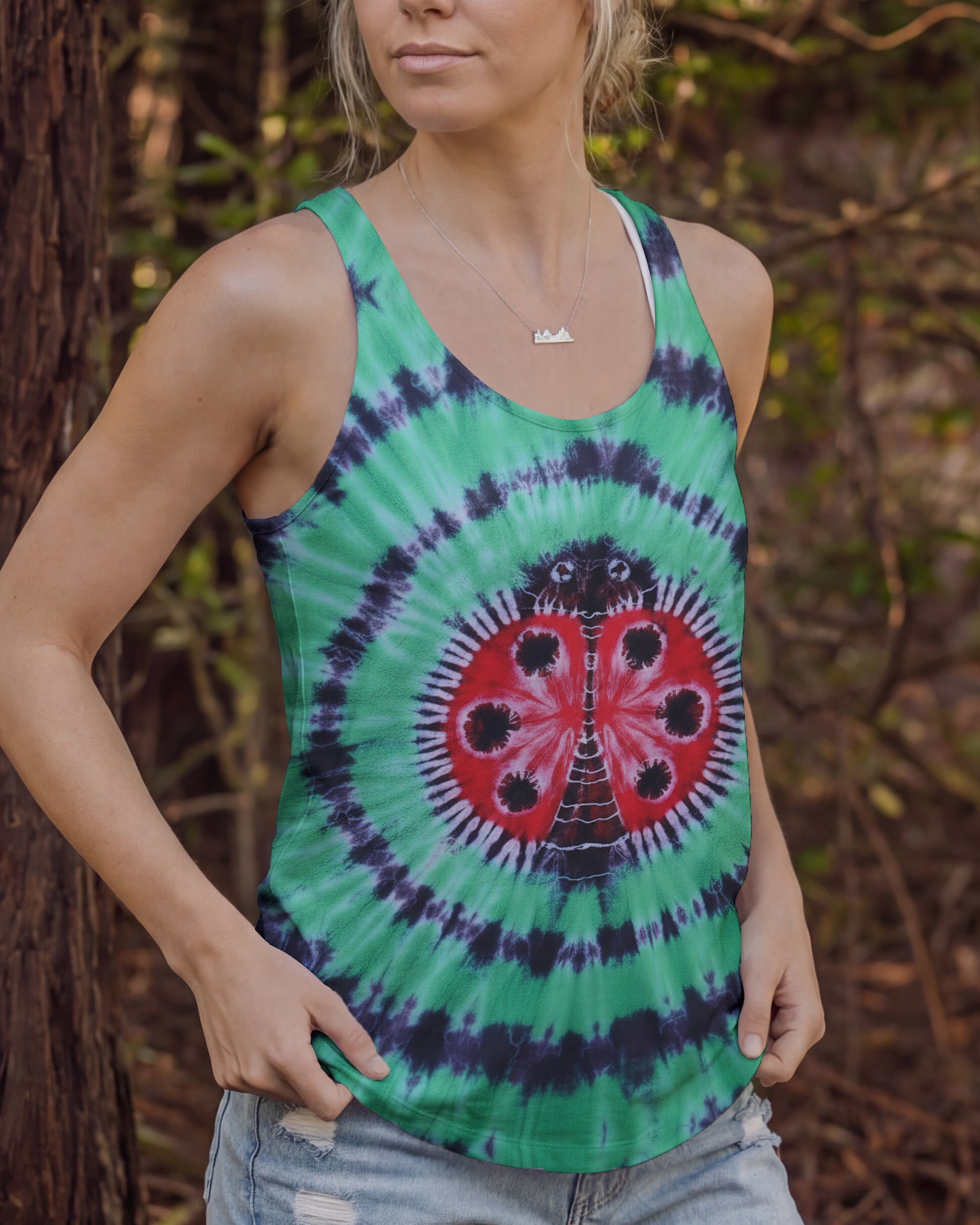 GREEN AURA LADYBUG ALL OVER PRINT - TY0501261