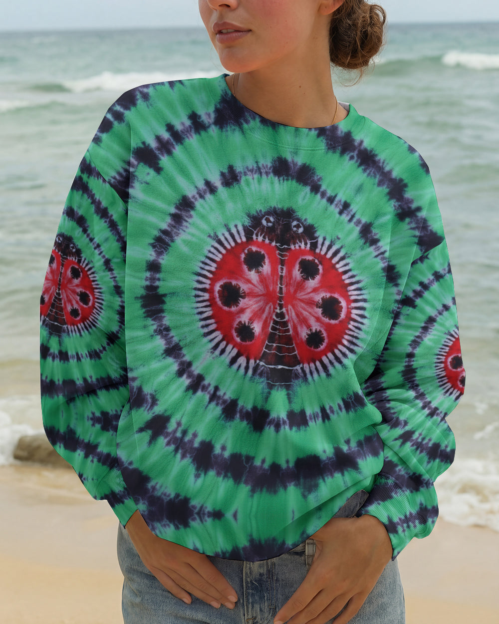 GREEN AURA LADYBUG ALL OVER PRINT - TY0501261