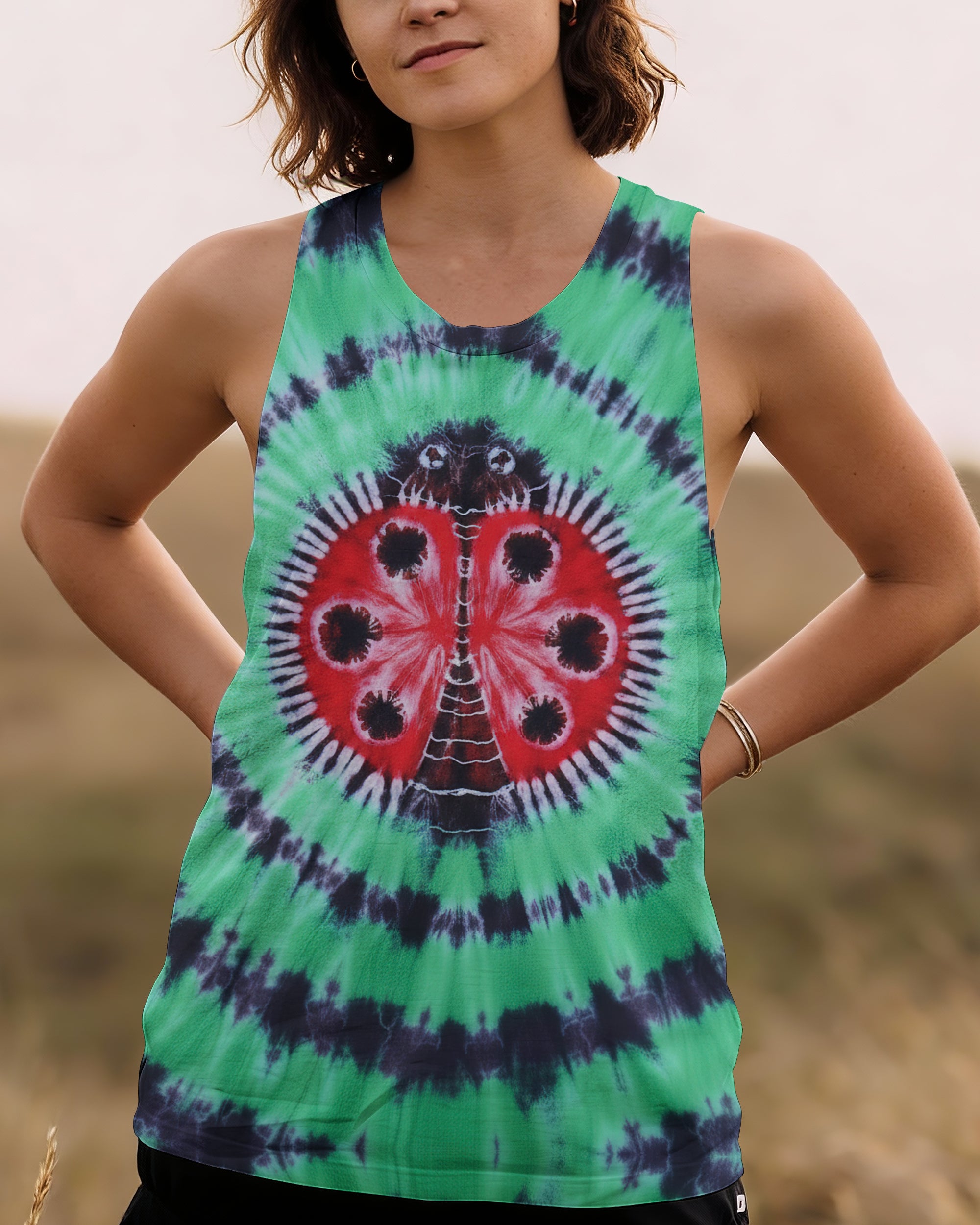 GREEN AURA LADYBUG ALL OVER PRINT - TY0501261
