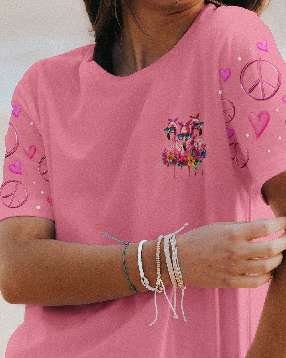 LOVES FLAMINGOS ALL OVER PRINT - TY0506231