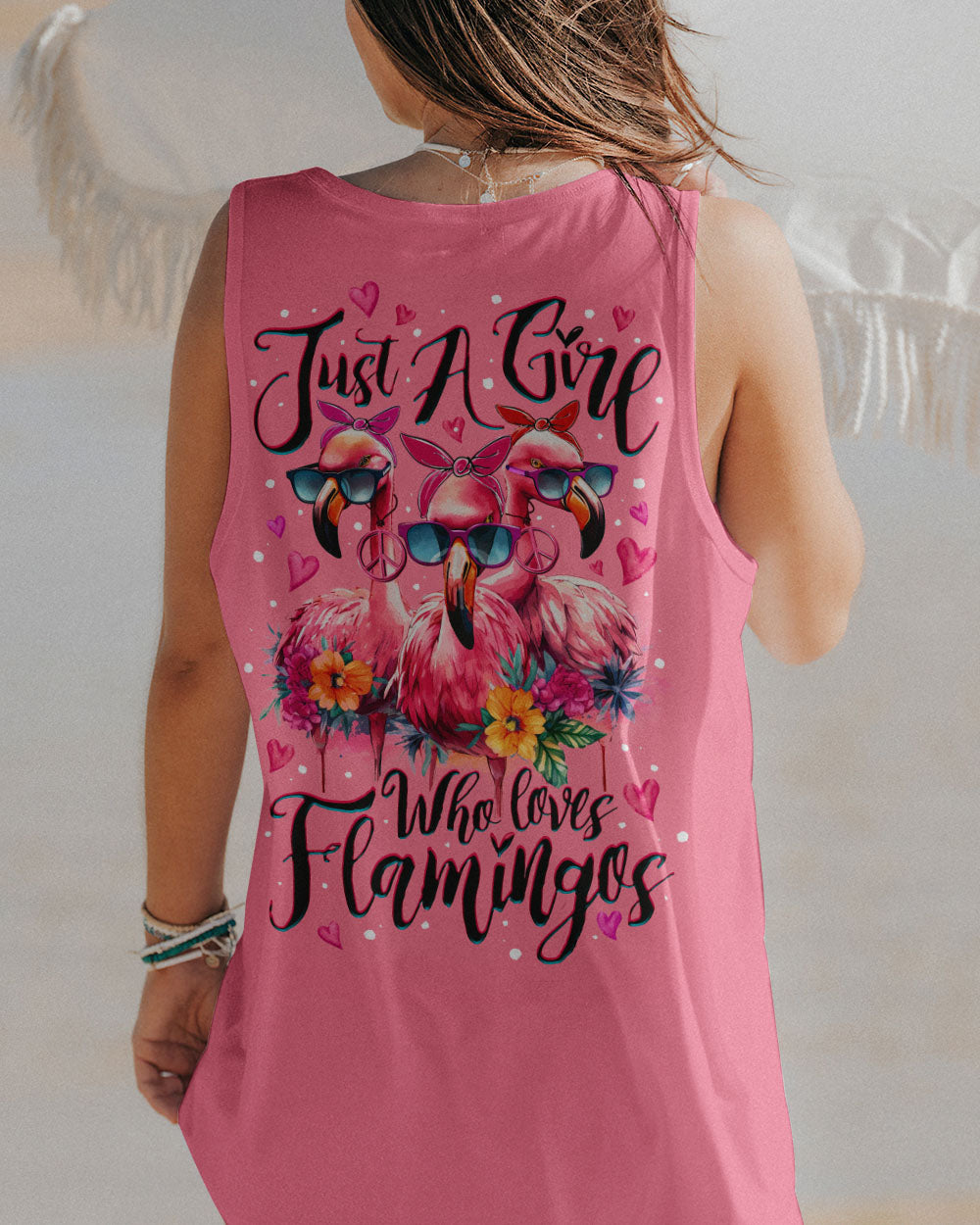 LOVES FLAMINGOS ALL OVER PRINT - TY0506231