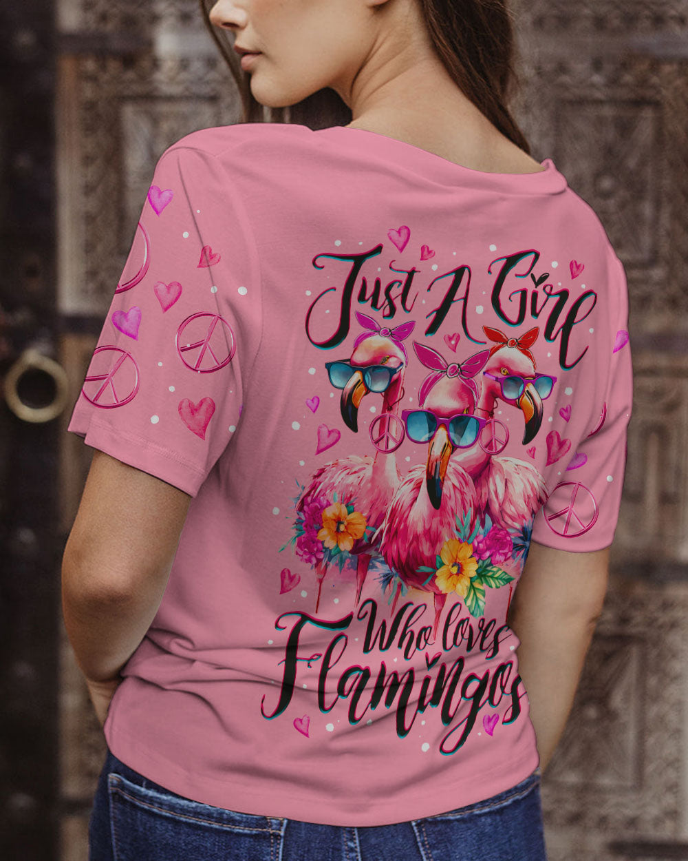 LOVES FLAMINGOS ALL OVER PRINT - TY0506231