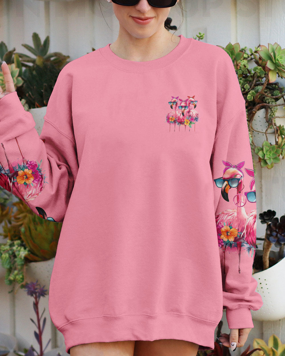 LOVES FLAMINGOS ALL OVER PRINT - TY0506231