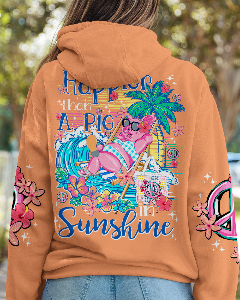 HAPPIER THAN A PIG IN SUNSHINE ALL OVER PRINT - TY0507233