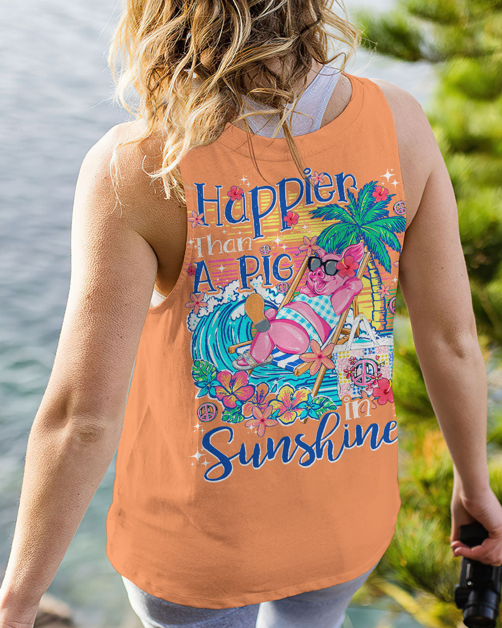 HAPPIER THAN A PIG IN SUNSHINE ALL OVER PRINT - TY0507233