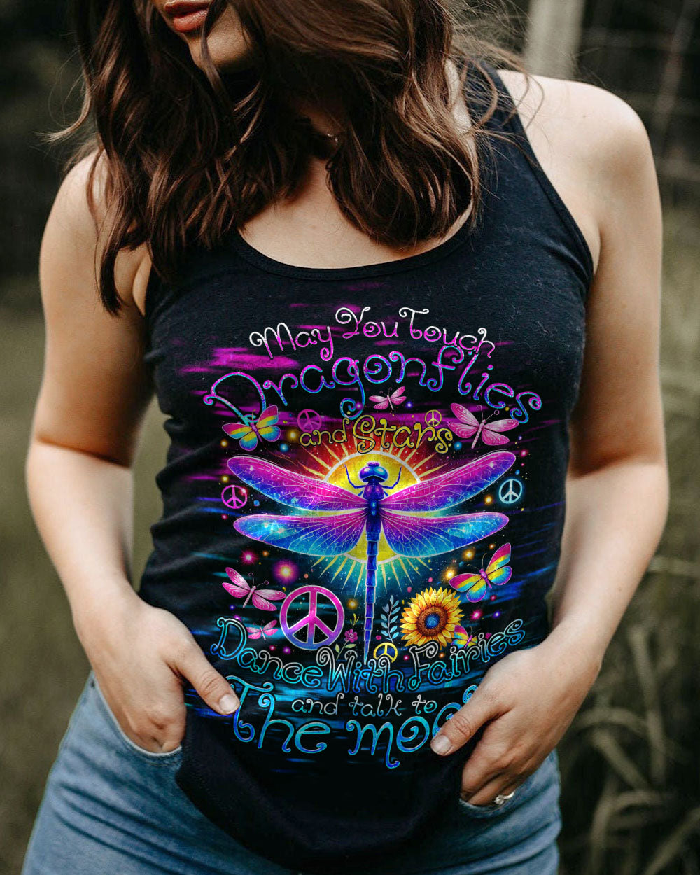 MAY YOU TOUCH DRAGONFLIES ALL OVER PRINT - TY0507241